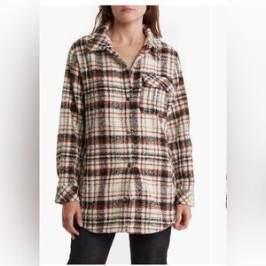 Como Vintage Plaid Jacket in Red and Black